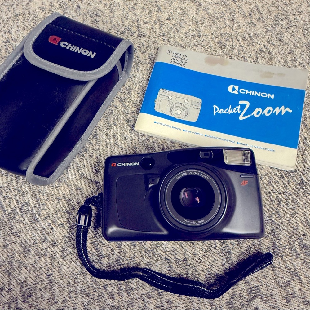 Chinon pocket zoom compact 35mm film camera 38-66 lens
